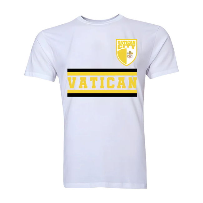 Premium Vatican City Core Football Country T-Shirt (White)