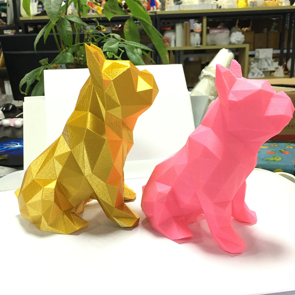 French Bulldog Frenchie 3d Printed Abstract Sculpture Unique Home Decor