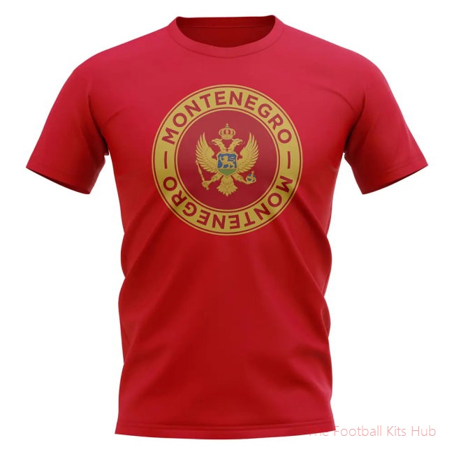 Montenegro Football Badge T-Shirt (Red)