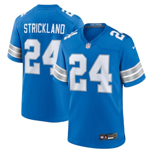 None Loren Strickland Game Jersey - Blue | NFL Player Jersey