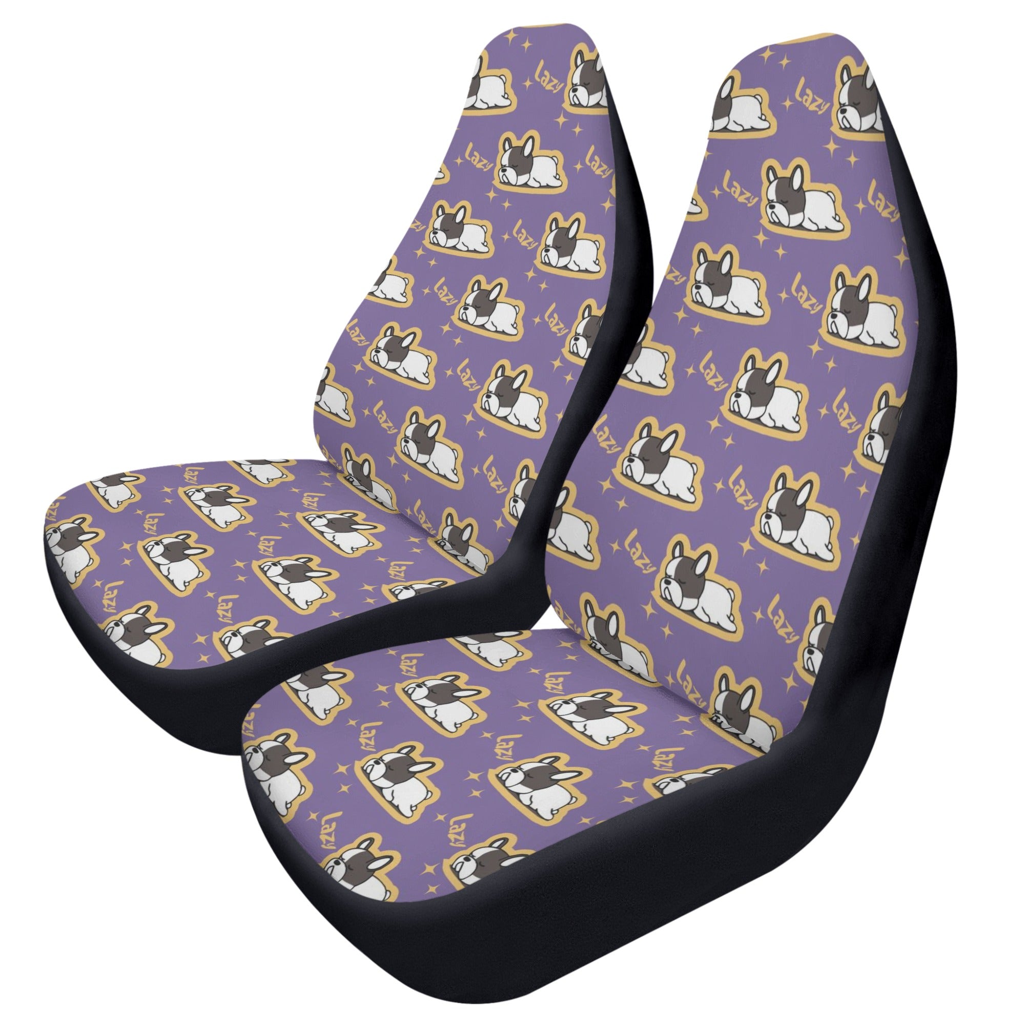 Lifestyle-Driven Eloy- Car Seat Covers (2 Pcs) for French Bulldog Lovers