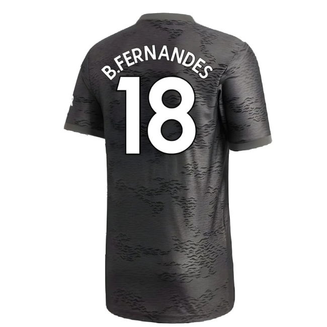 Manchester United 2020-21 Away Shirt ((Excellent) L) (B.FERNANDES 18)