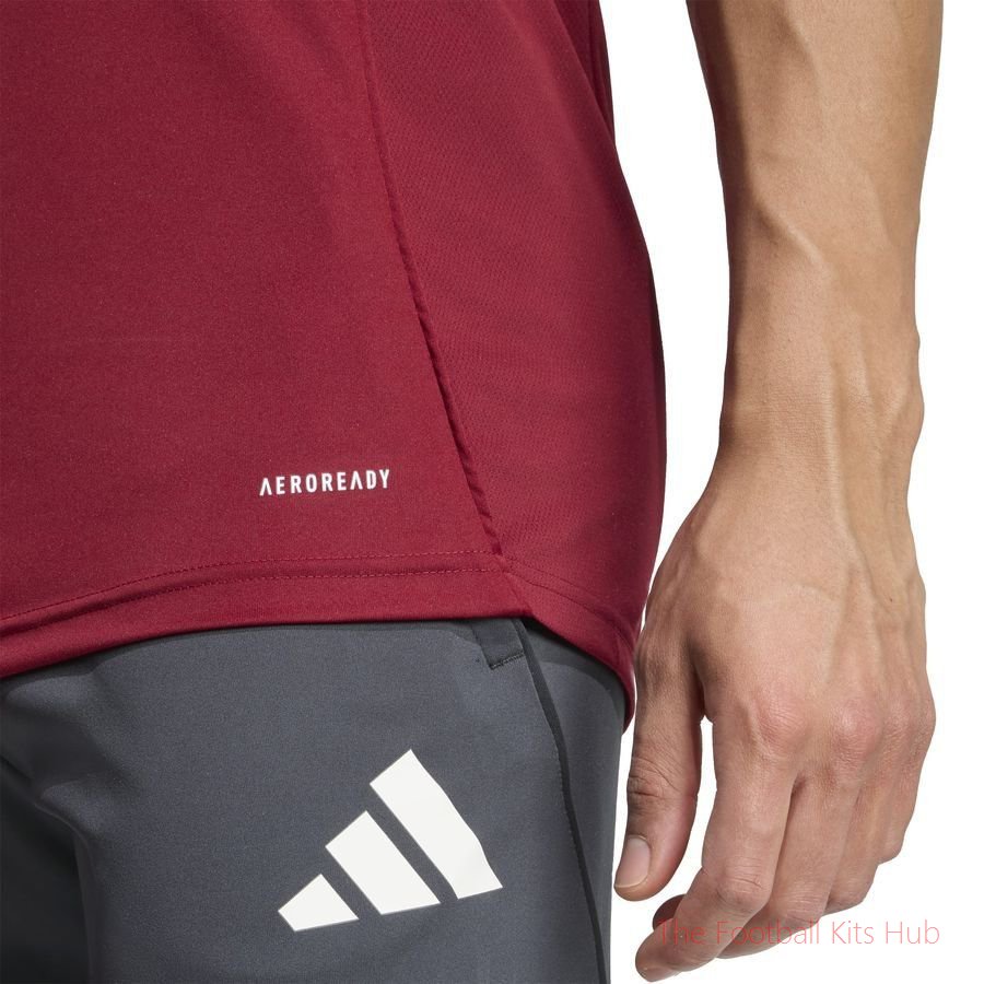 Arsenal Training T-Shirt Tiro 25 EU - Collegiate Burgundy/Dark Grey
