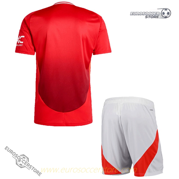 Men's Home Jersey Kit for Manchester United 24-25 Season