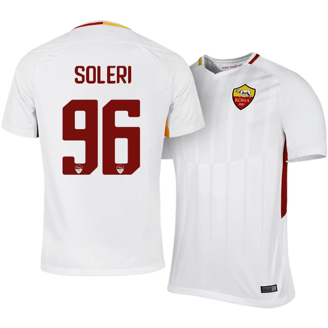 Comfort Fit Roma Away 201718 Edoardo Soleri 96 Soccer Jersey Shirt