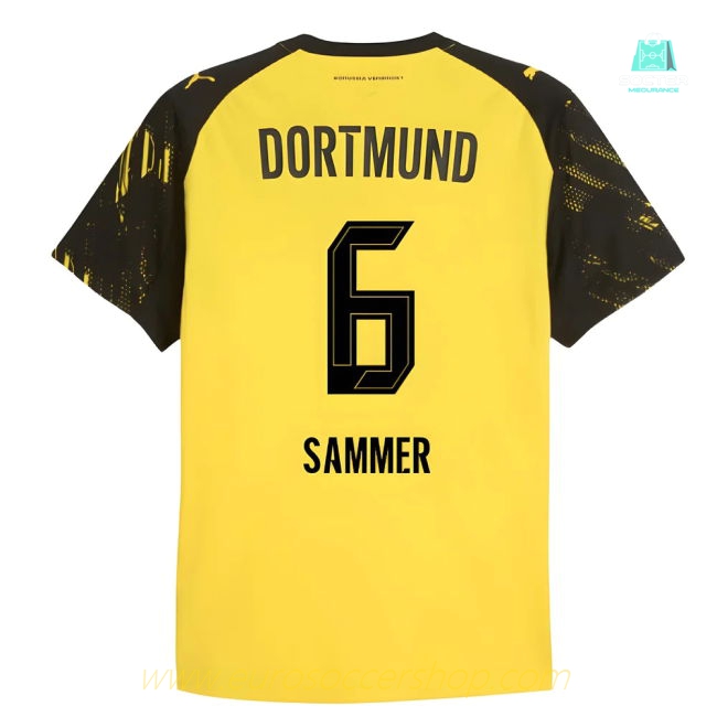 2025-2026 Borussia Dortmund Authentic Home Shirt (Sammer 6)