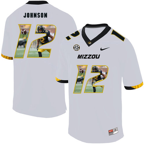 breathable Men's None Johnathon Johnson #12 White 2024 Football Jersey