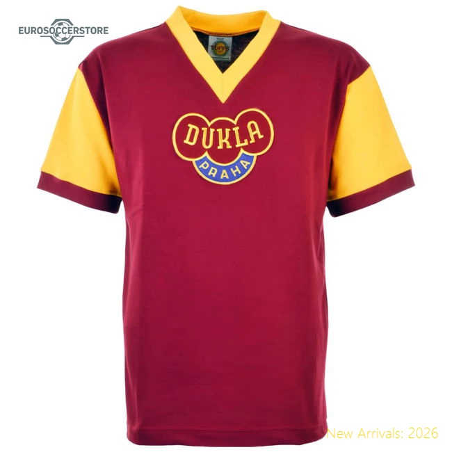 Dukla Prague 1960s Kids Retro Football Shirt