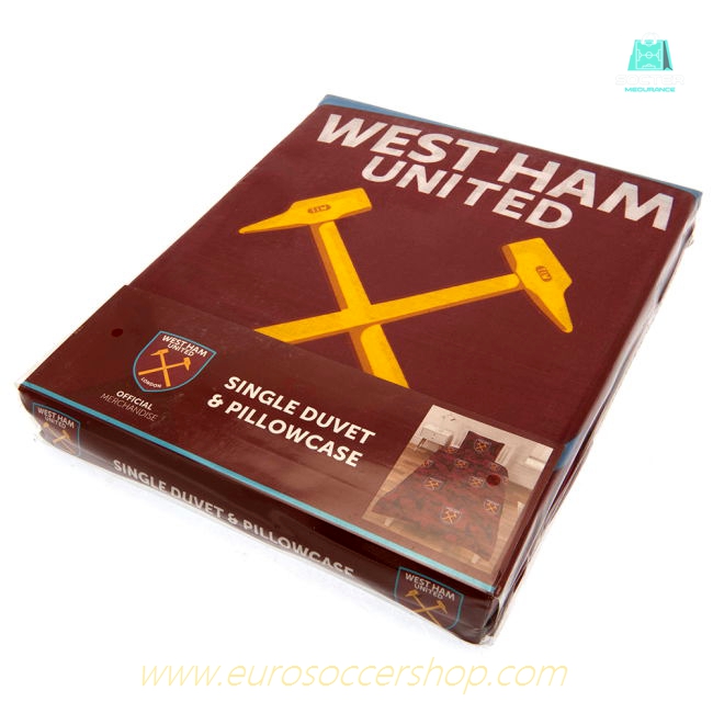 West Ham United FC Player Camo Single Duvet Set