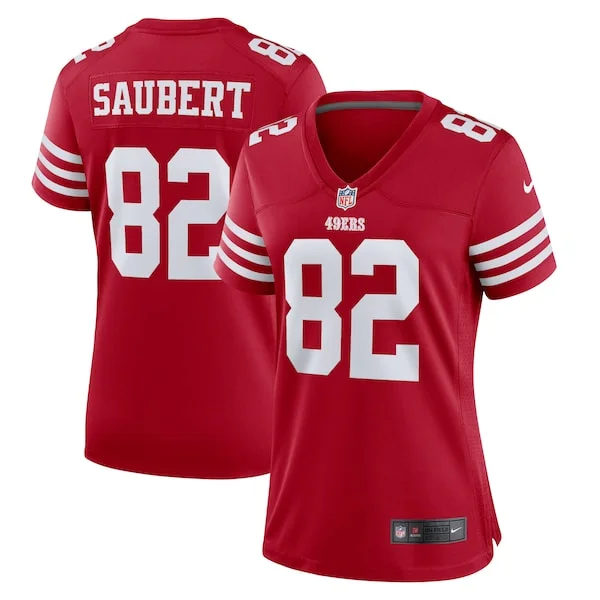 Top-Grade SF 49ers Game Jersey - Scarlet | NFL Fan Apparel | NFL Footb