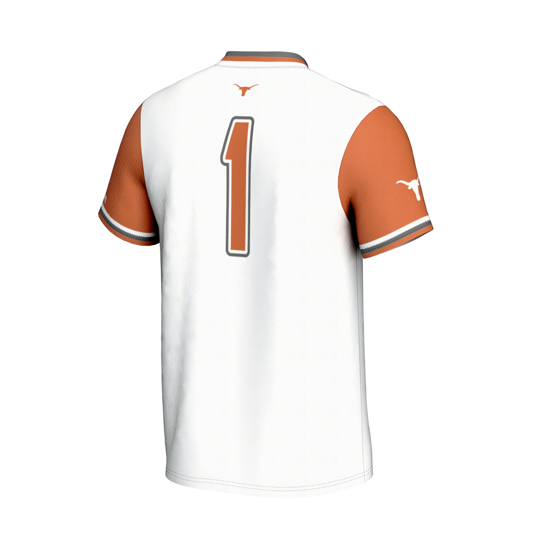 [NJP] Texas Longhorns GameDay Greats Youth Lightweight Softball Fashion Jersey - White