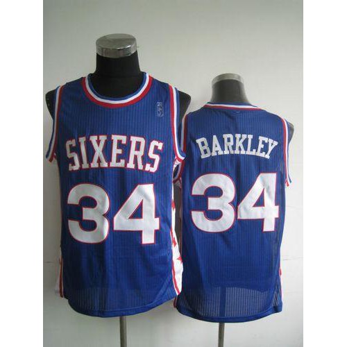 76ers Blue Philadelphia 76ers #34 Jersey - Affordable Premium Quality