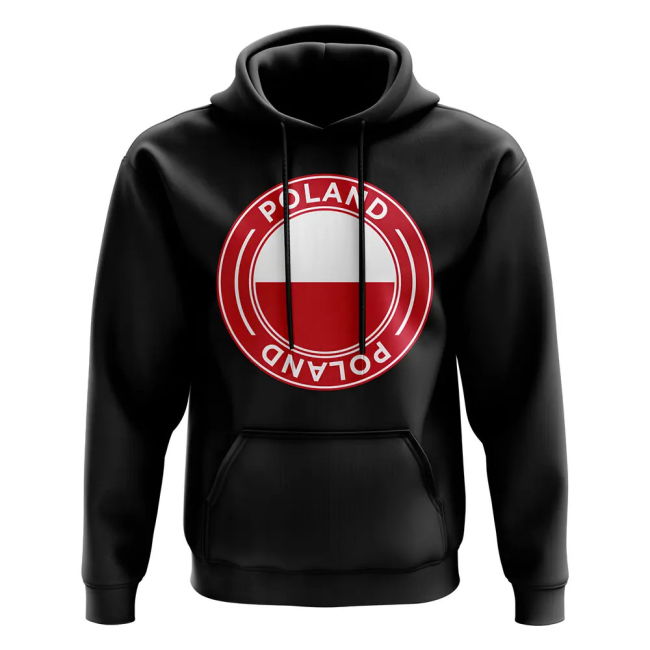Poland Football Badge Hoodie (Black) Authentic Oranje Premium