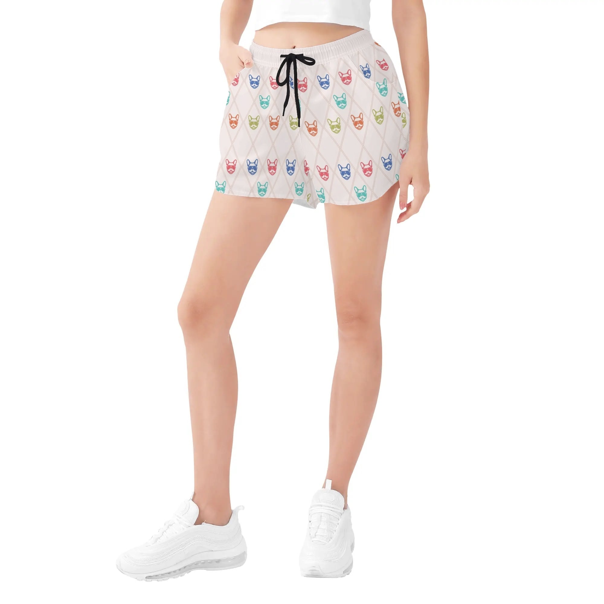 Minimal-Aesthetic Stylish Paris - Womens Beach Shorts for Casual Outings
