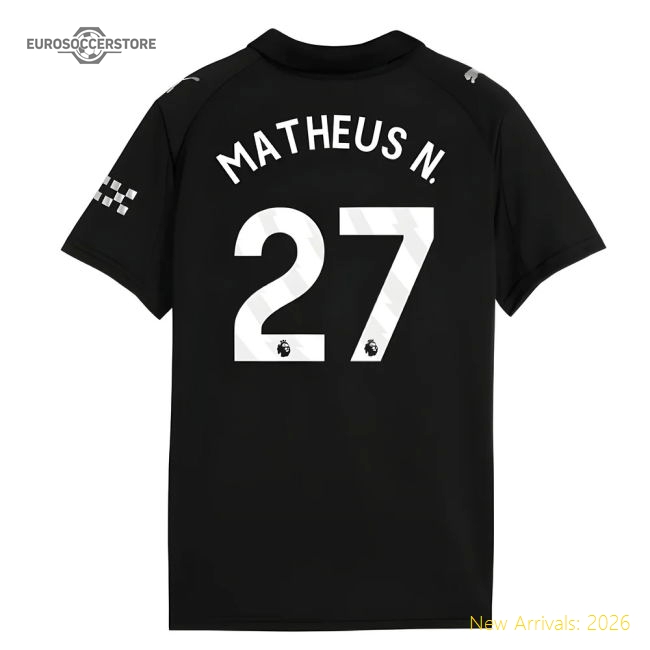Superior 2025-2026 Man City Away Shirt Kids Matheus N. 27