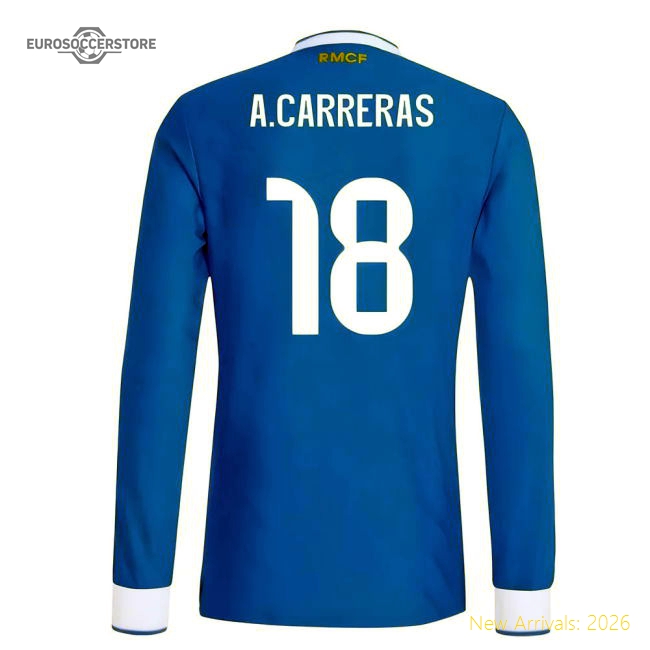 2025-2026 Real Madrid Authentic Long Sleeve Change Jersey (acarrer