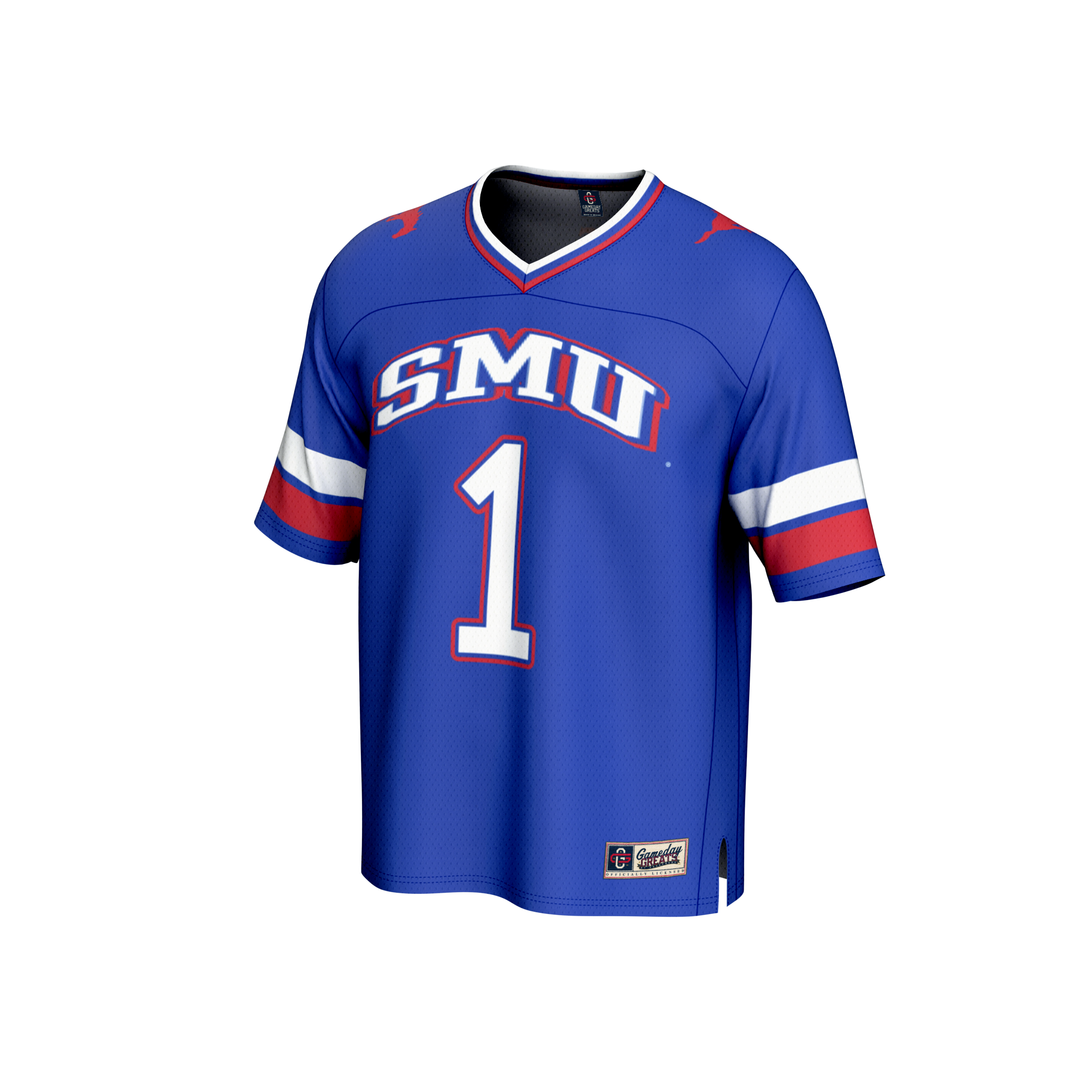 [DDG] SMU Mustangs GameDay Greats Youth Collegiate Football Fashion Jersey - Royal