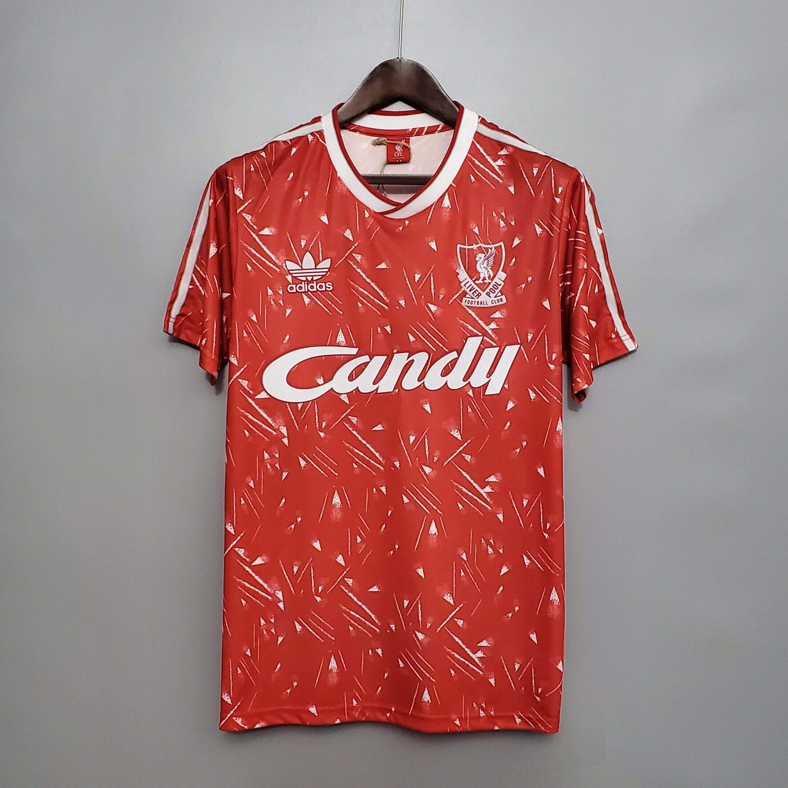 Cheap 1989-1990 Liverpool home retro kit