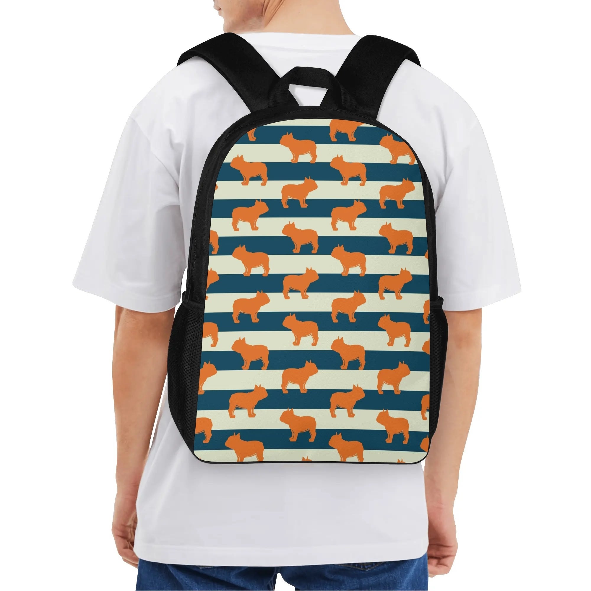 Lifestyle-Driven Teddy - 17 Inch Backpack for French Bulldog Lovers