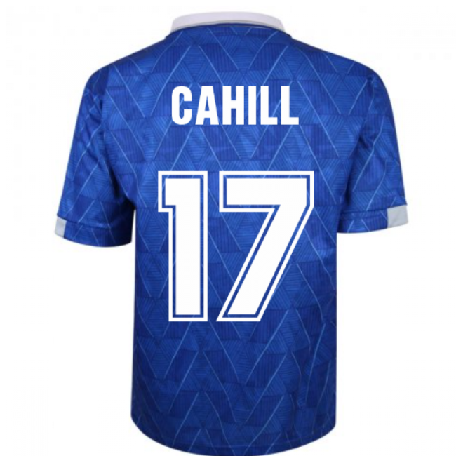 Everton 1990 Home Retro Football Shirt (CAHILL 17) | Professional