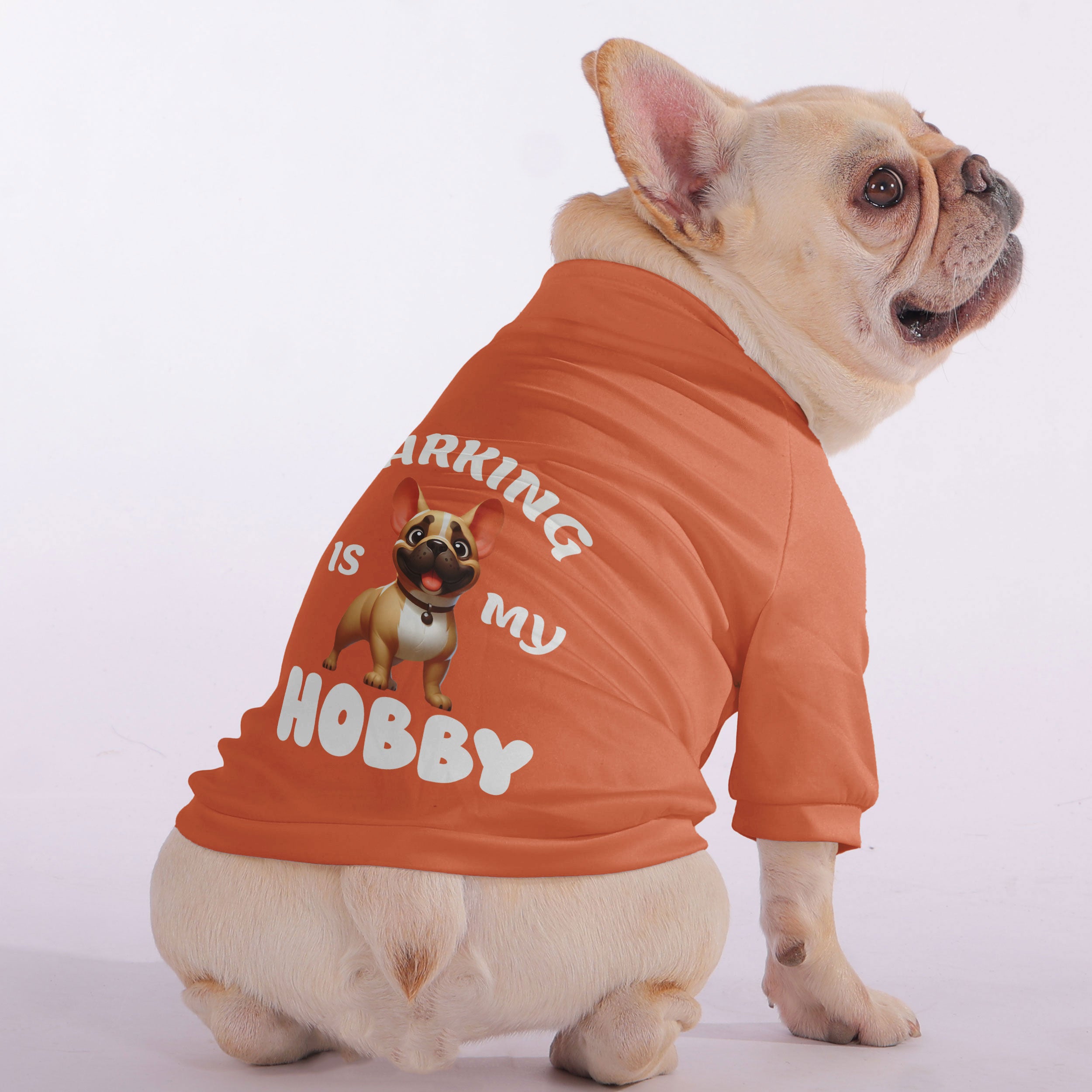 Barking is My Hobby - Snuggly Zip-Up Sweatshirt for French Bulldogs