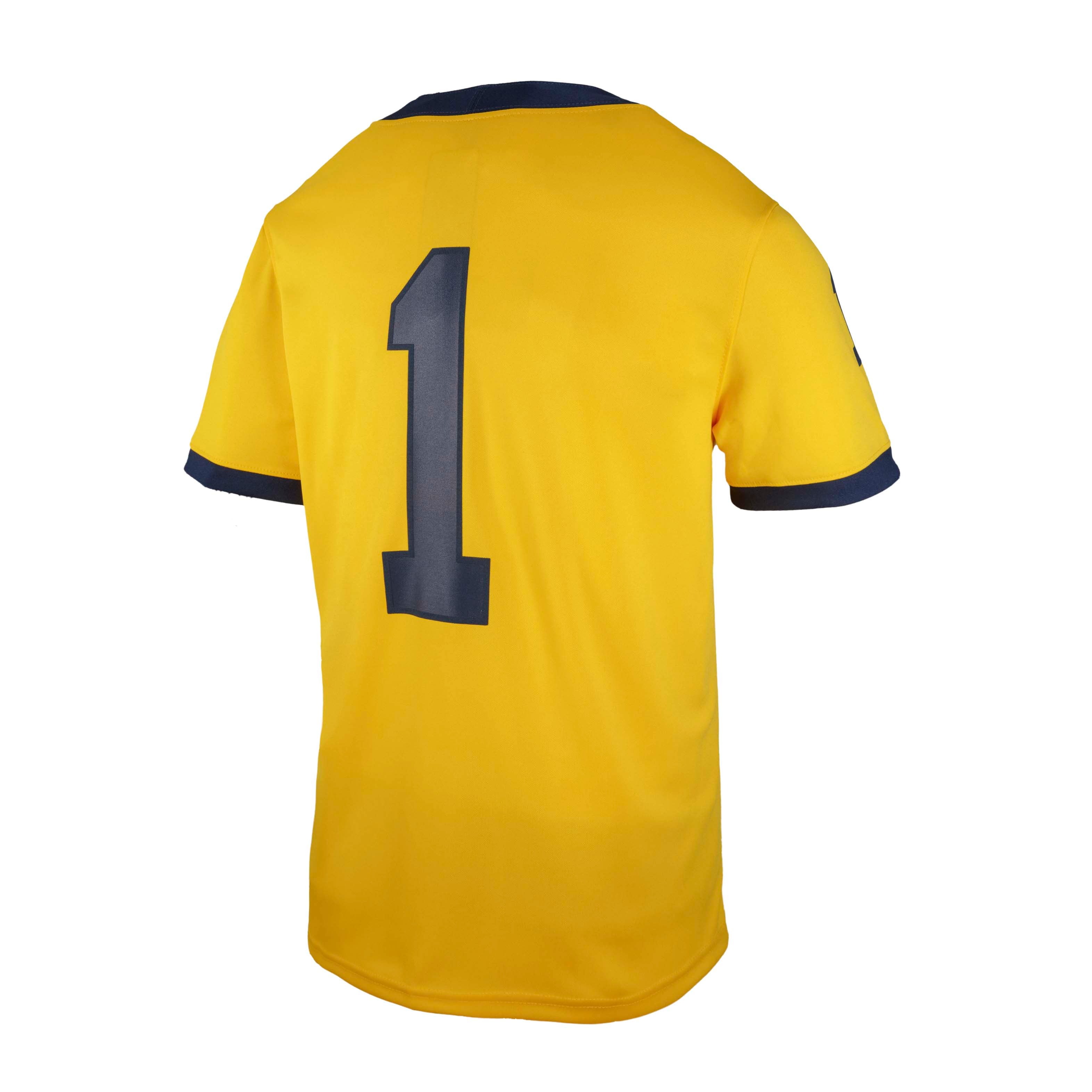 #1 Michigan Wolverines Jordan Brand Youth Untouchable Replica Game Jersey - Maize