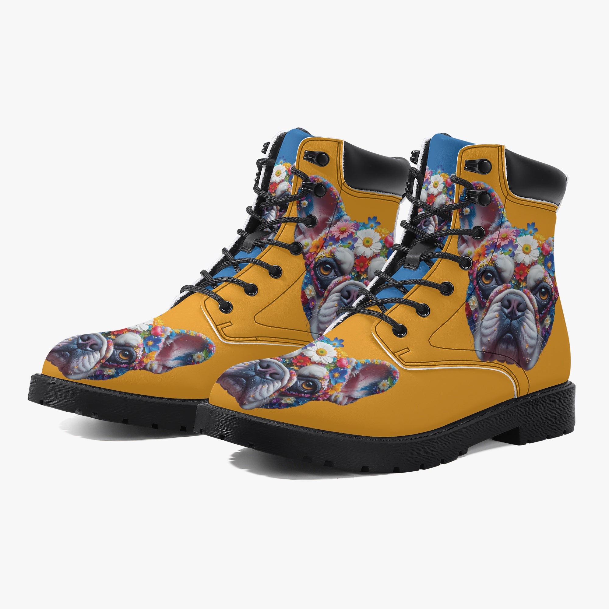 Frenchie Lover Ralph - Trendy Casual Leather Boot Casual Wear