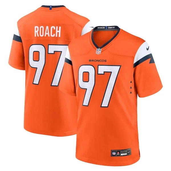 None Malcolm Roach Game Jersey - Orange | NFL Player Jersey | NFL Foot