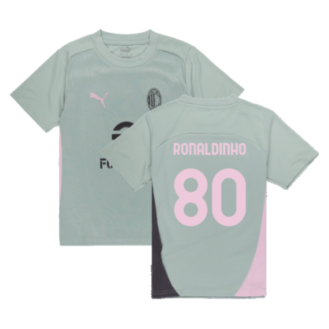 Acm Workout Shirt Ronaldinho 8 #0 2024-2025 Season Licensed Prod (v8)