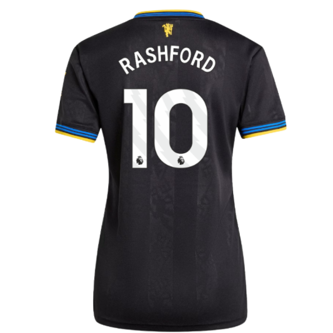 Man Utd Third Football Jersey 2025-20 - Rashford #10 M Women S