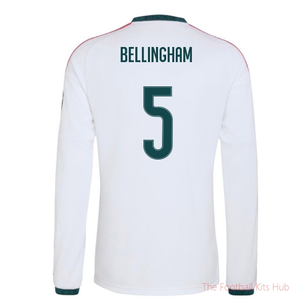 Real Madrid 2026 2027 Long Sleeve Home Shirt (Bellingham 5)