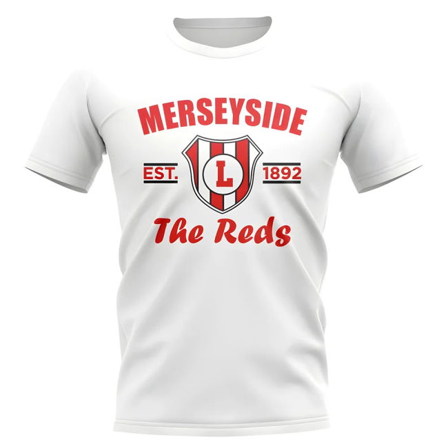 Vintage Liverpool Liverpool Established Football T-Shirt (White) fo...