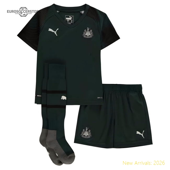Newcastle Away Little Boys Mini Kit 2019-2020 Game Replica Jersey