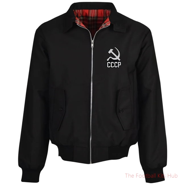 Soviet Union CCCP Black Harrington Jacket