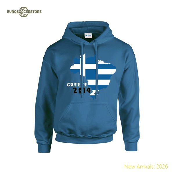 Greece 2014 Country Flag Hoody (blue) - Kids