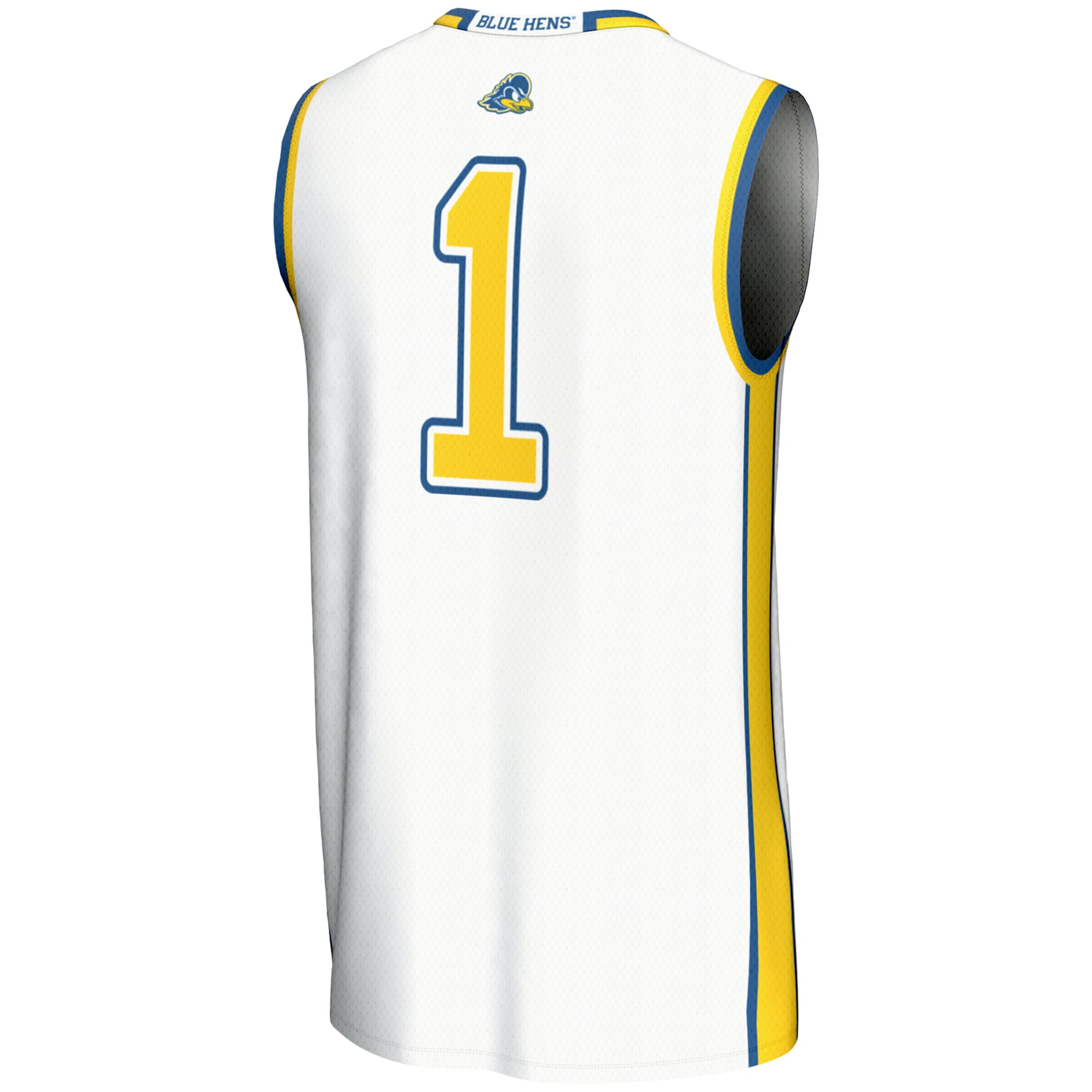 [NJP] Delaware Fightin' Blue Hens GameDay Greats Youth Lightweight Basketball Jersey - White