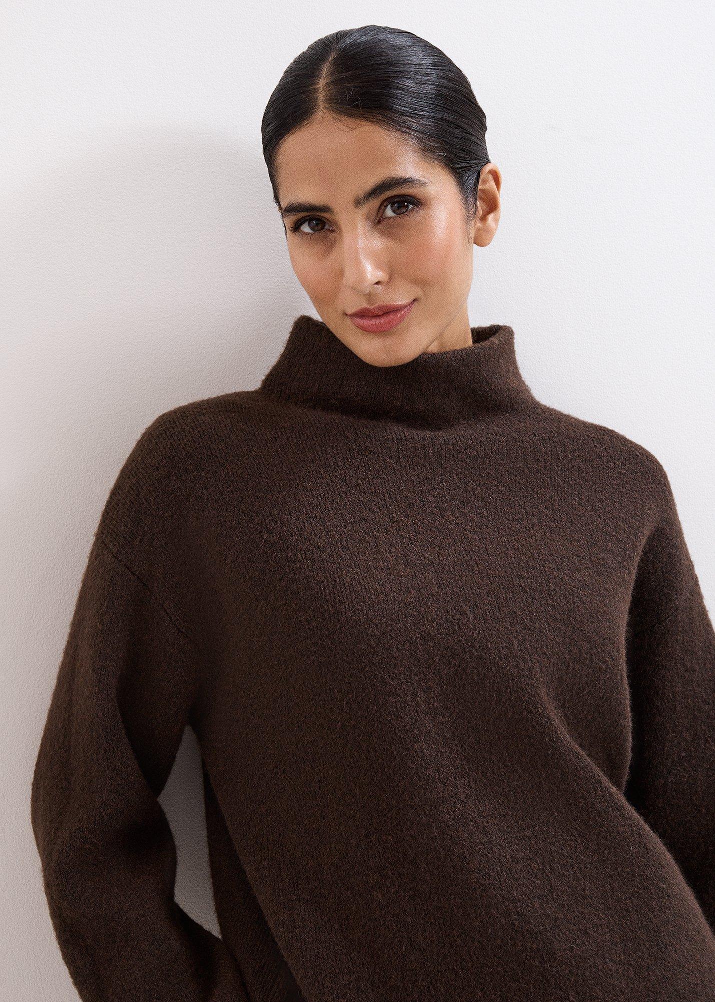 Zoe Warm Handle Funnel Neck Jumper