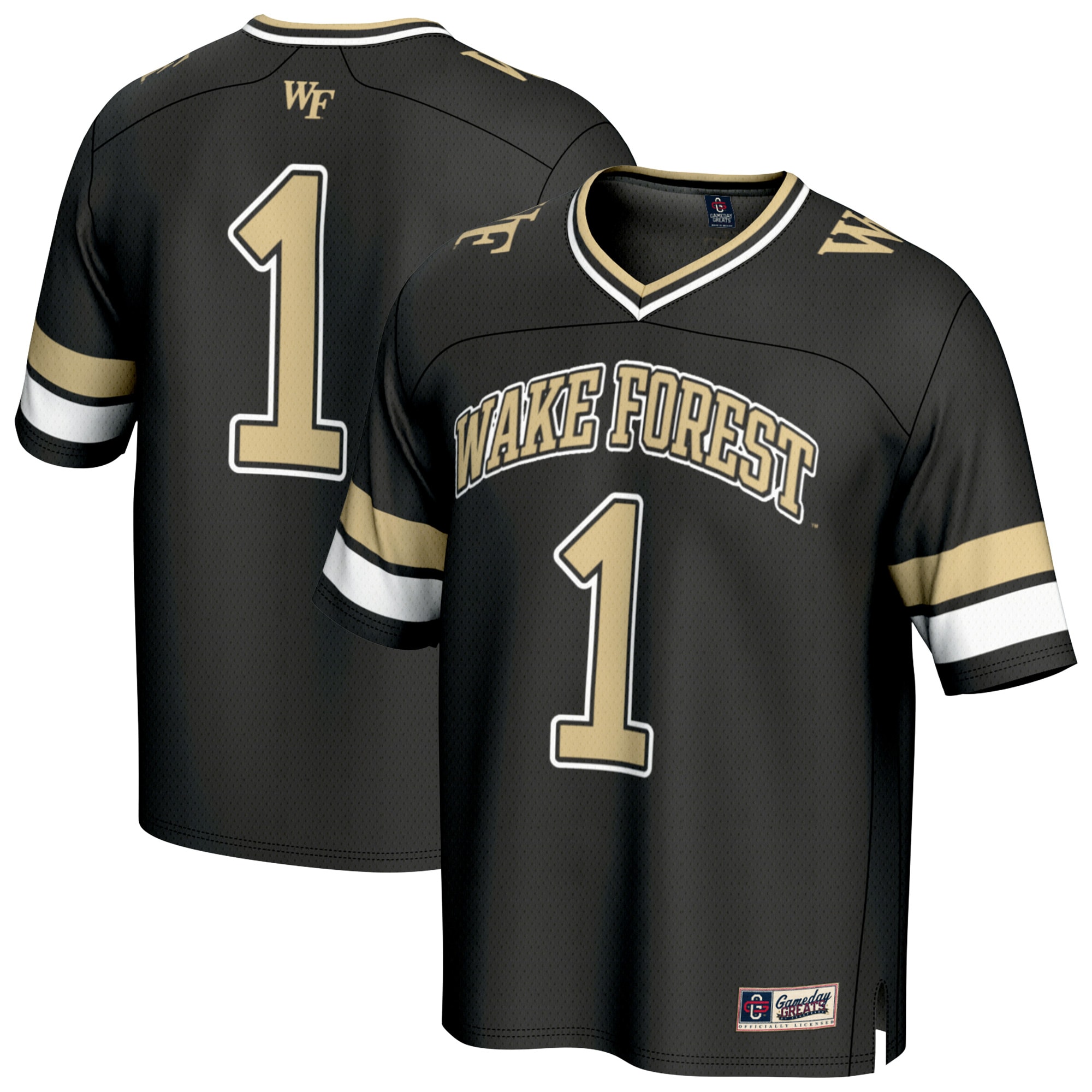 #1 Wake Forest Demon Deacons GameDay Greats Unisex Collegiate Football Fashion 2026/2027 Football Jersey - Black