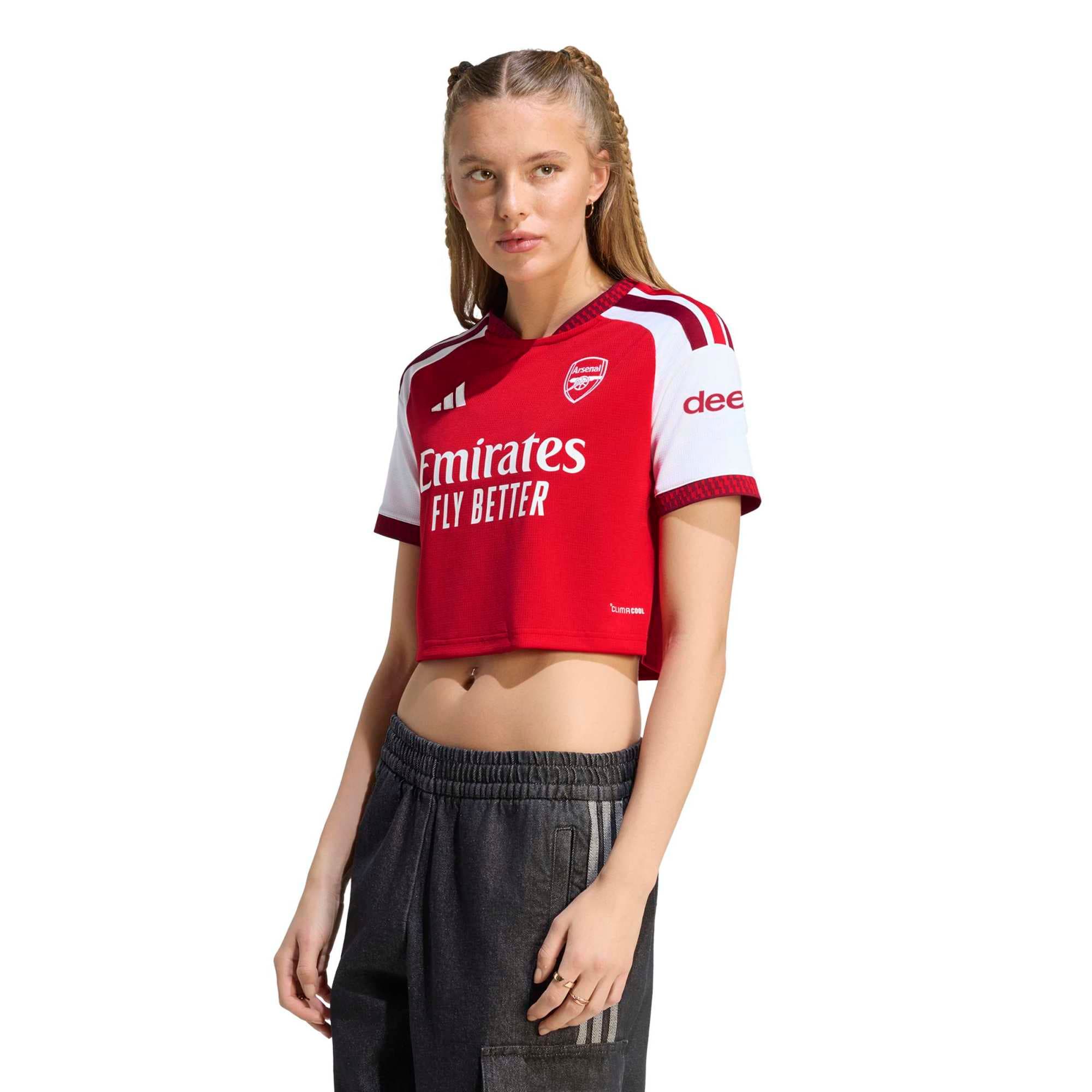 [SJH] Youth Arsenal Women's 2026/27 Home Cropped Replica Jersey - Red