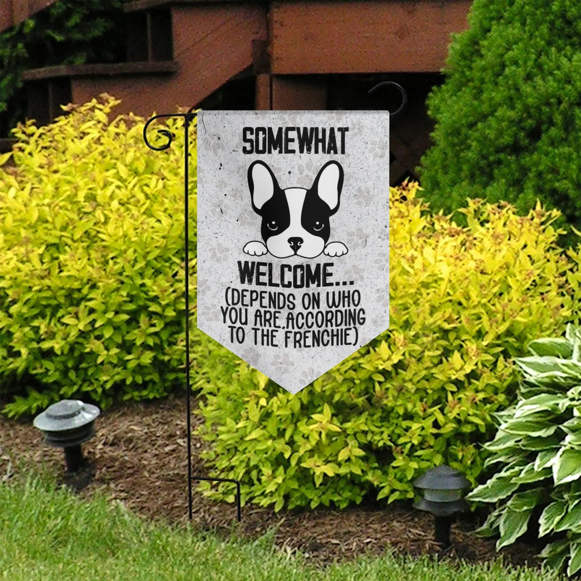 Lifestyle-Driven Brie - Garden Flag Banner for French Bulldog Lovers