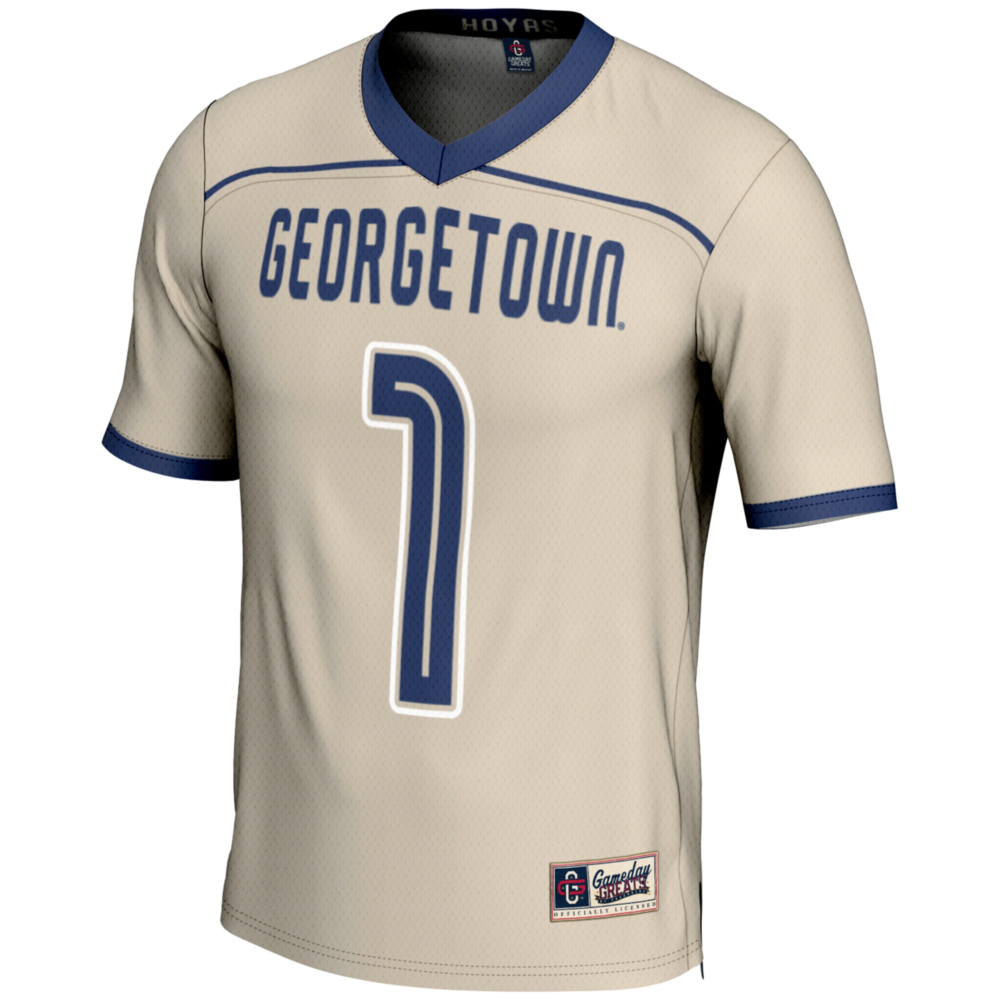 [DDG] Georgetown Hoyas GameDay Greats Youth #1 Lightweight Lacrosse Jersey - Gray