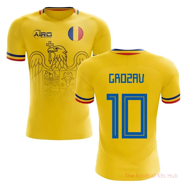 2025-2026 Romania Home Concept Football Shirt (Grozav 10)