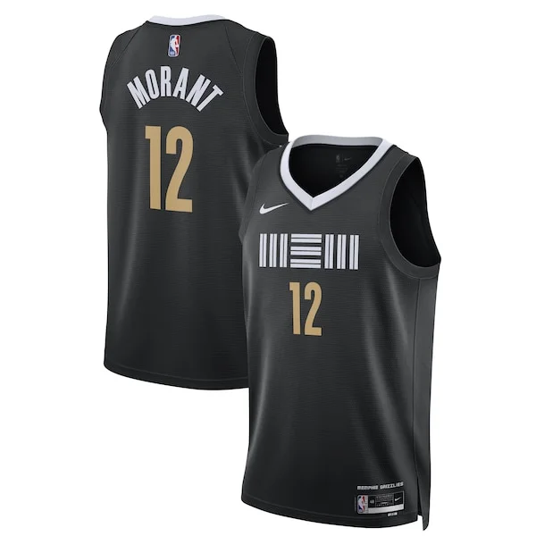 Ja Morant MEM Swingman Jersey - stylish Basketball - Black workout