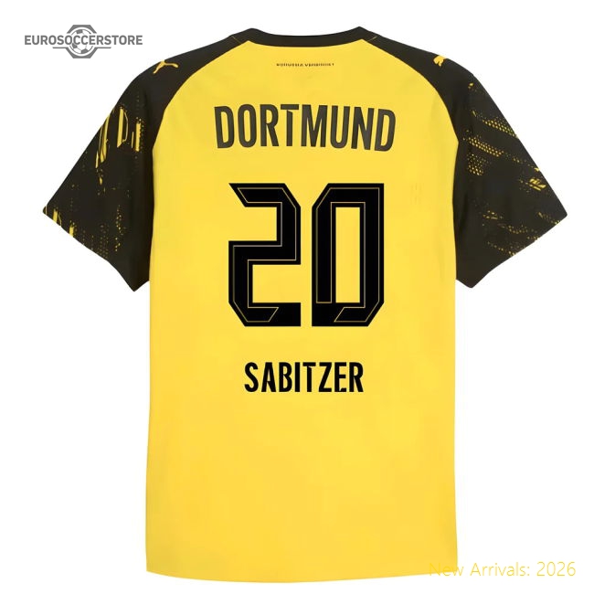 Performance 2025-2026 Borussia Dortmund Authentic Home Shirt (Sabitzer