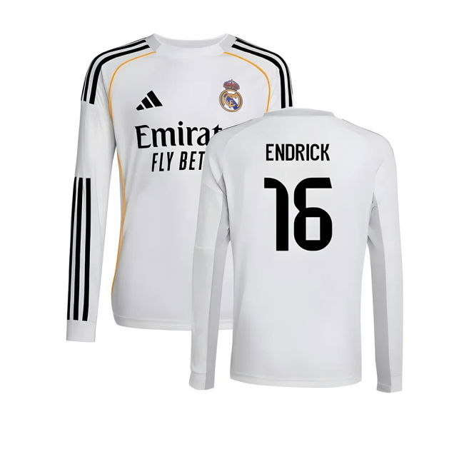 Kids Original 2025-2026 Real Madrid Spanish Home Kit (1)