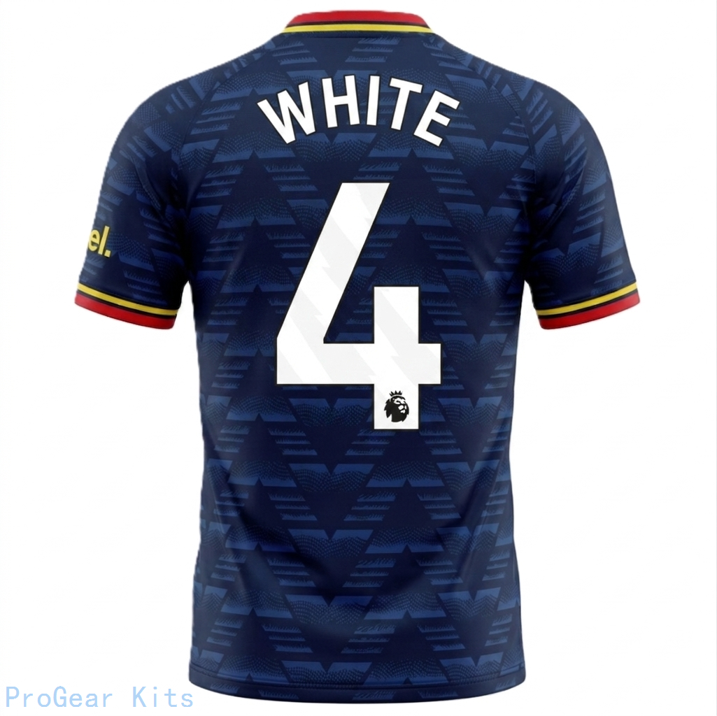 [SJH] Arsenal Ben #4 Away White 2026/27
