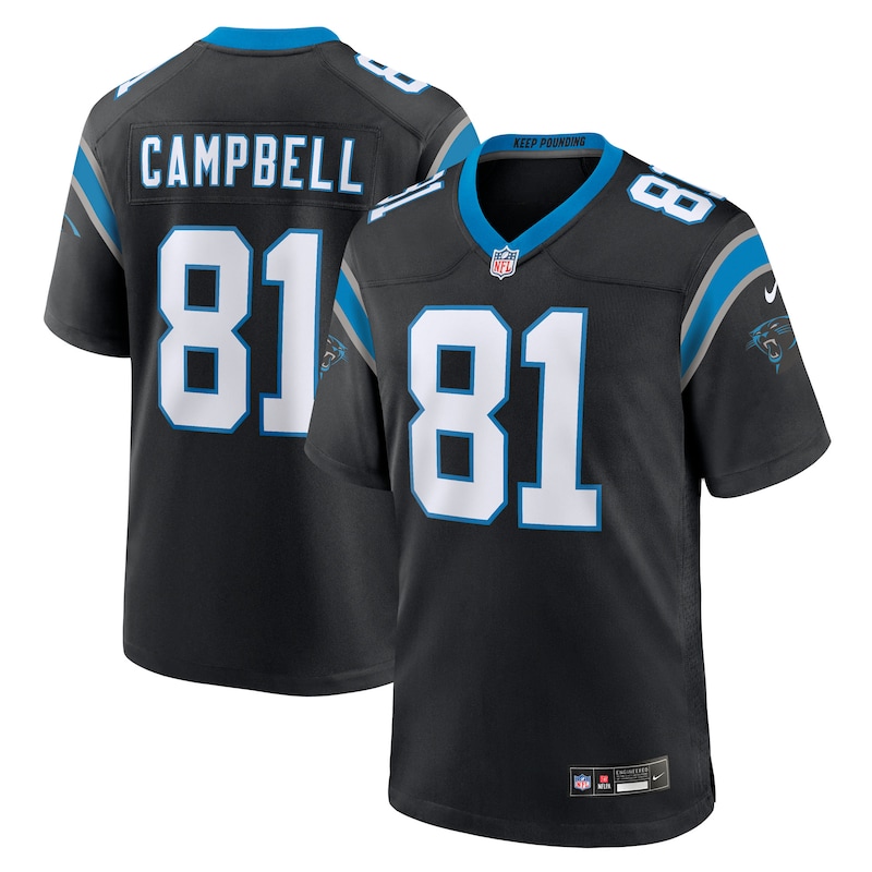 None Dalevon Campbell Team Captain CAR Panthers Affordable Jersey