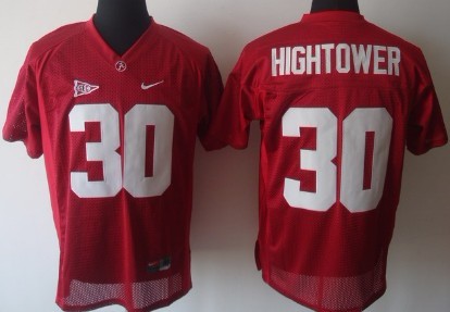 Men's Alabama Bama #30 Tim Hightower Red 2024 team authorized