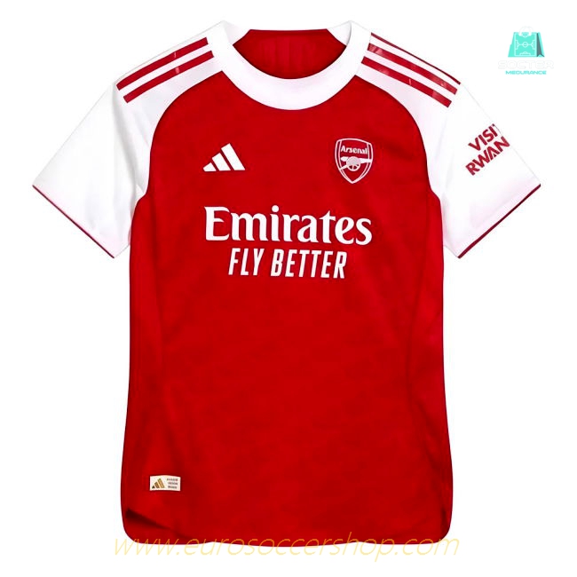 2025-2026 Arsenal Authentic Home Shirt (Womens)
