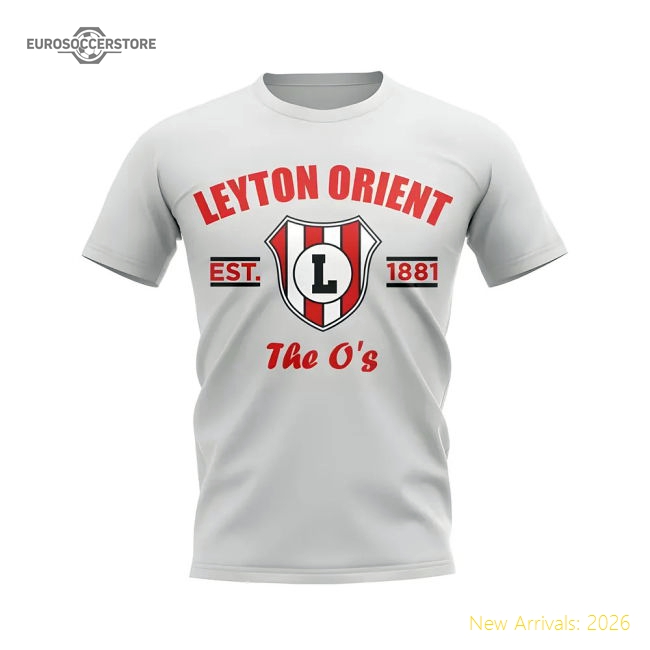 Official Leyton Orient Established Football T-shirt (white) - Premium